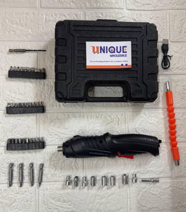 Metal Electric Screwdriver with 47 pcs Screwdriver Bit Set